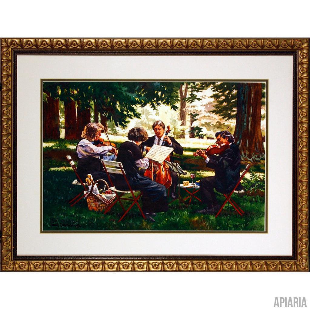 Erin Dertner "String Quartet"-Framed Art-Apiaria