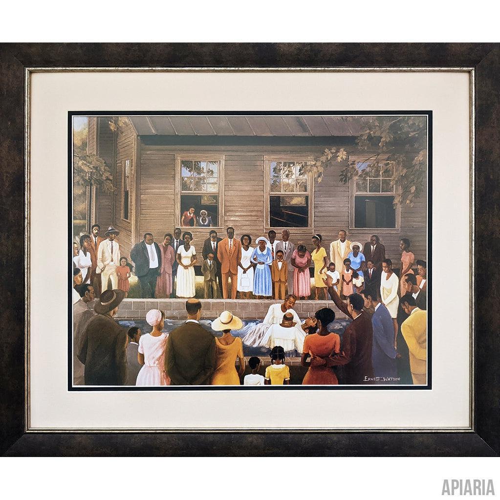 Ernest Watson "In the Name of the Father"-Framed Art-Apiaria