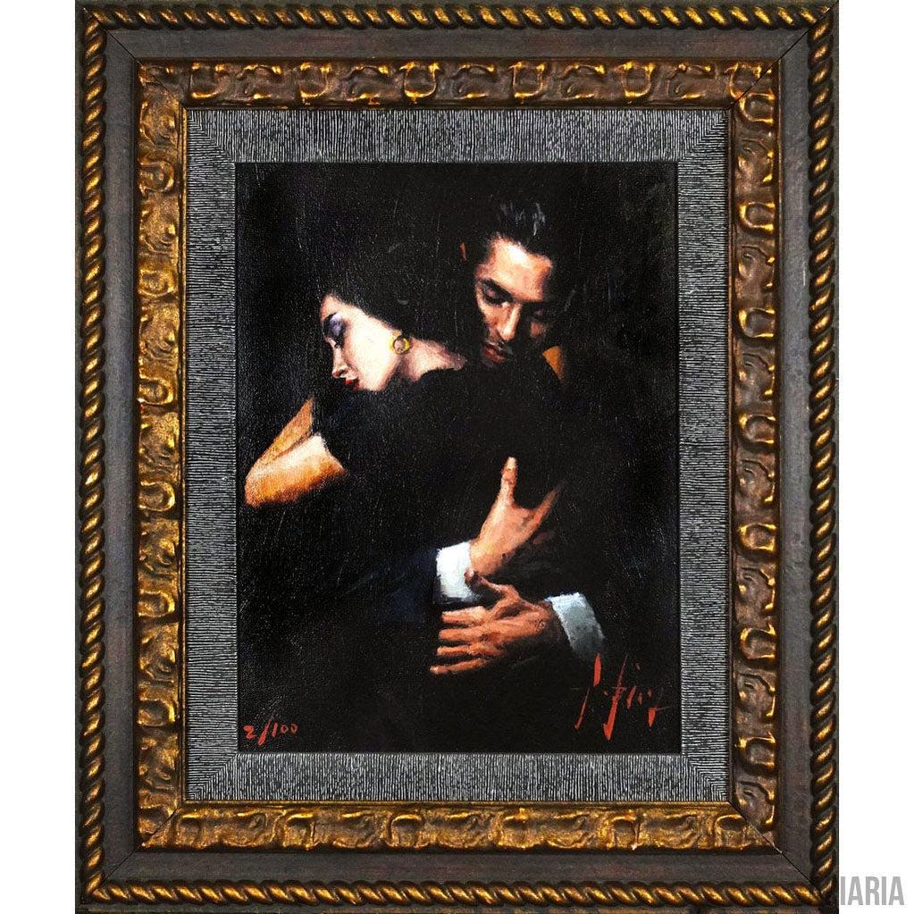 Fabian Perez "Embrace II"-Framed Art-Apiaria