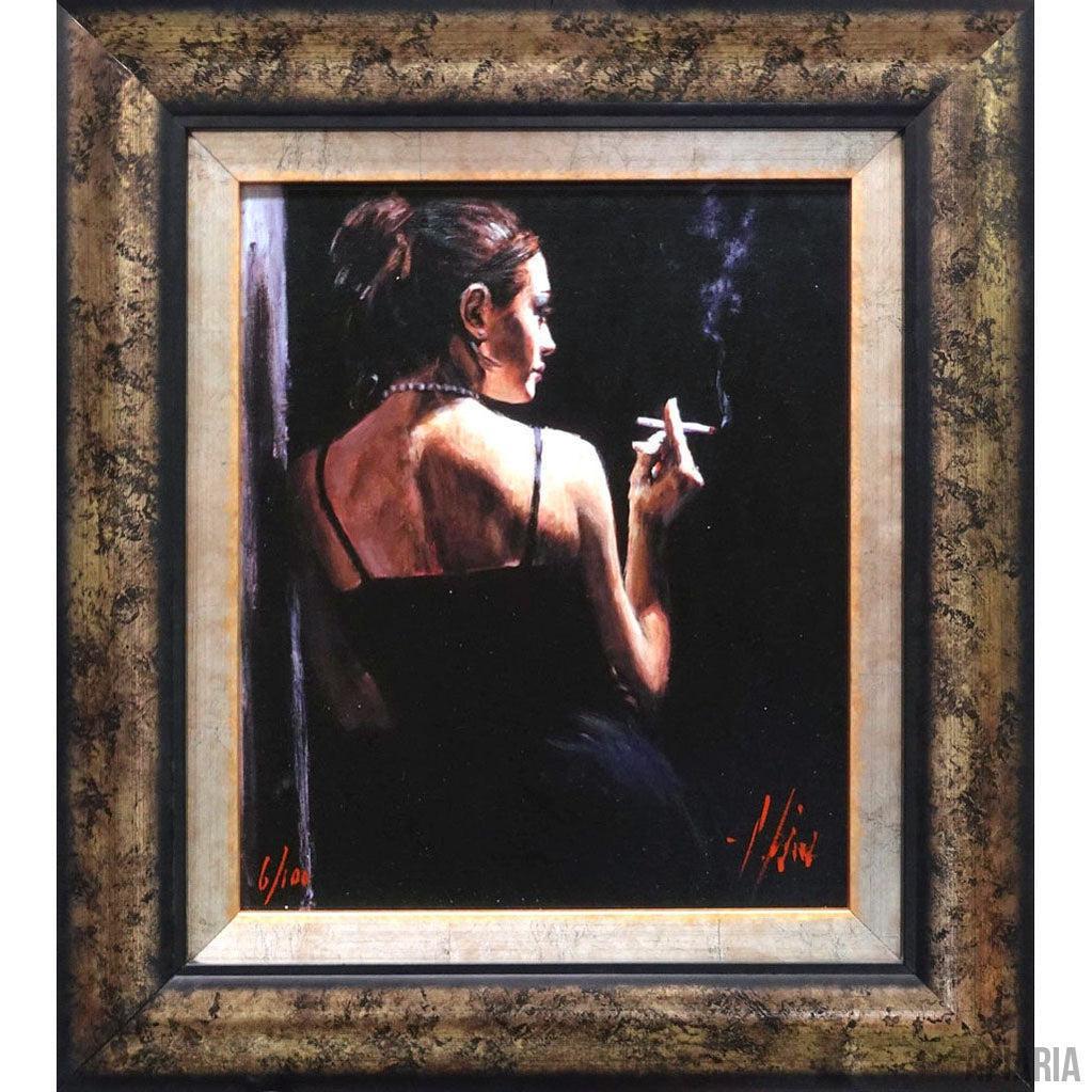 Fabian Perez "Sensual Touch"-Framed Art-Apiaria