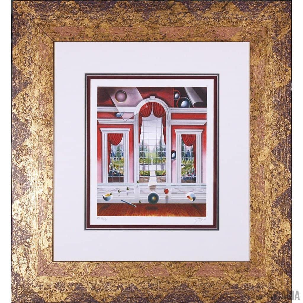 Ferjo "The Red Room"-Framed Art-Apiaria
