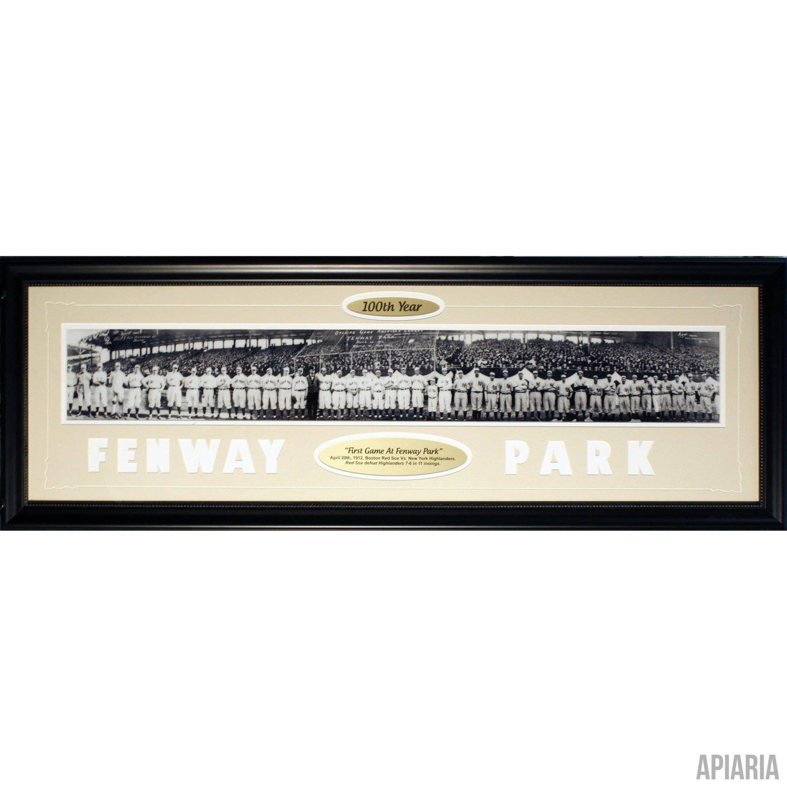 First Game at Fenway Park, 100th Year Anniversary Commemorative Panorama-Framed Item-Apiaria