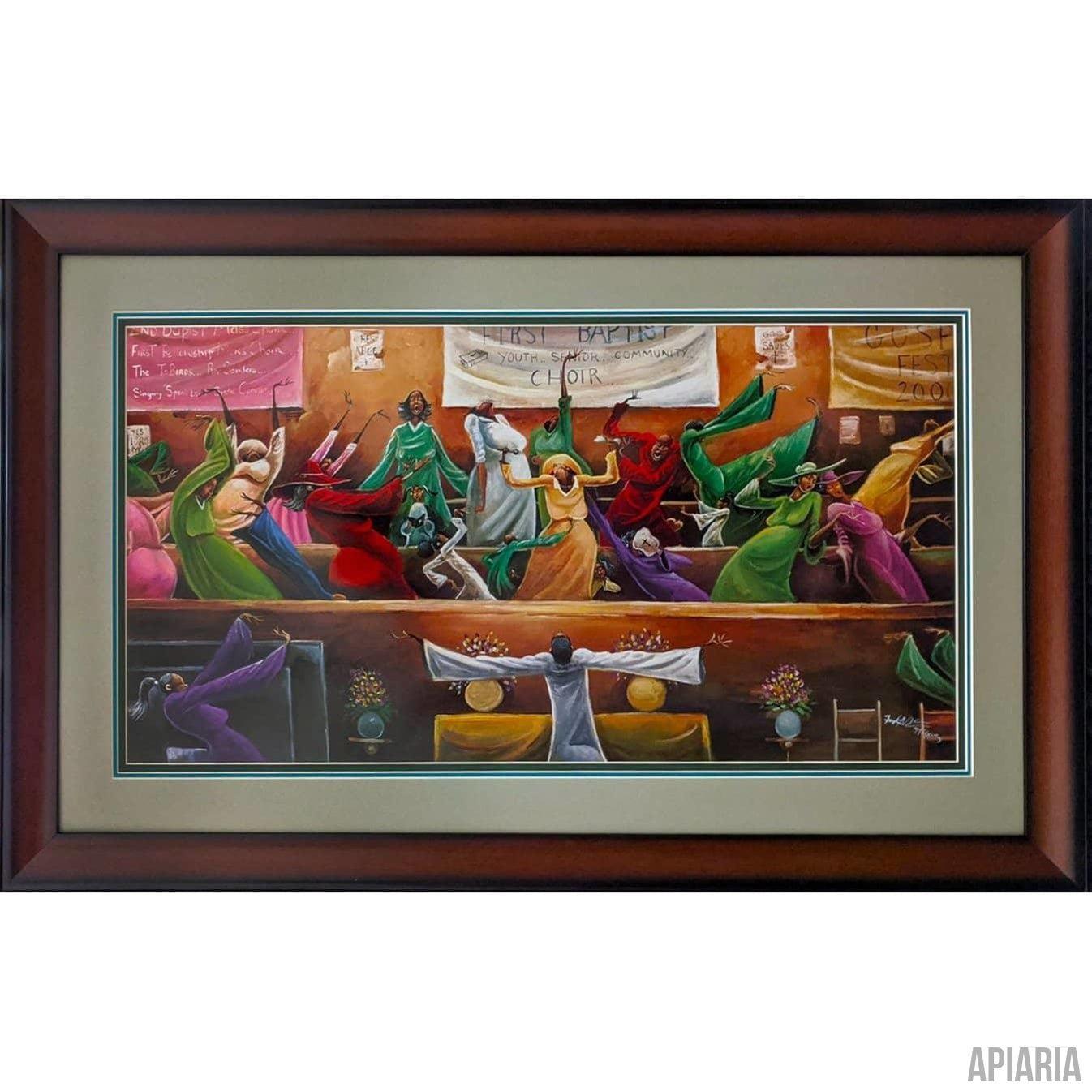 Frank Morrison "First Baptist Choir"-Framed Art-Apiaria