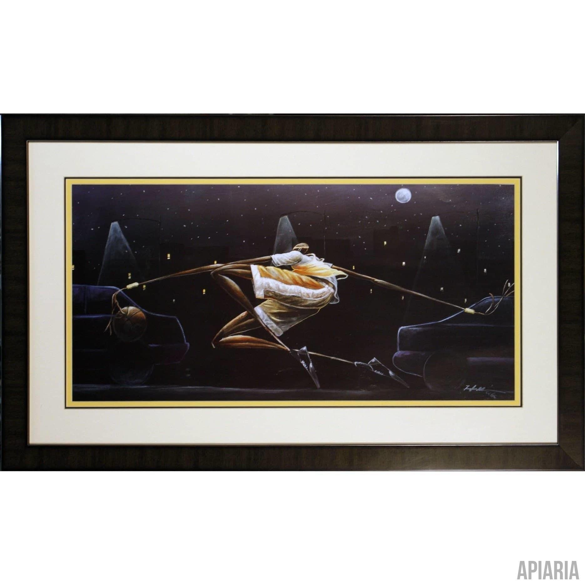 Frank Morrison "Midnight Crossover"-Framed Art-Apiaria