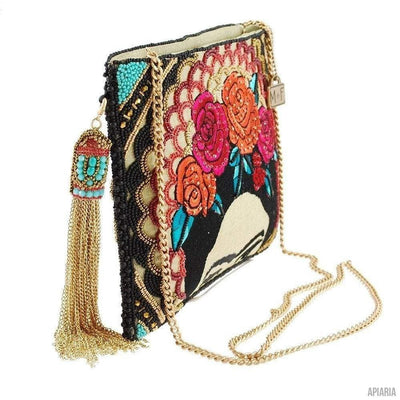 Frida Handbag by Mary Frances, Hand beaded and embroidered-Handbag-Apiaria