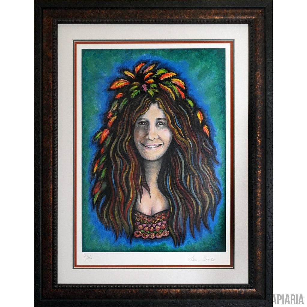 Grace Slick "Janis Wood Nymph"-Framed Art-Apiaria