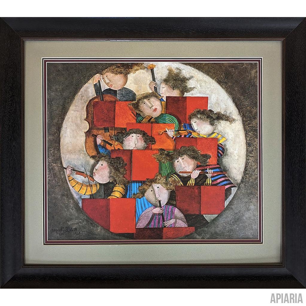 Graciela Rodo Boulanger "Opus"-Framed Art-Apiaria