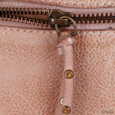 Hand Crocheted Leather Bucket Bag-Handbag-Apiaria