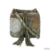 Hand Crocheted Leather Bucket Bag-Handbag-Apiaria