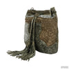 Hand Crocheted Leather Bucket Bag-Handbag-Apiaria