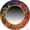 Handmade Large Round Mirror with Judaic Designs - Celebrate Life-Mirror-Apiaria