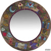 Handmade Large Round Mirror with Judaic Designs - Elegant-Mirror-Apiaria