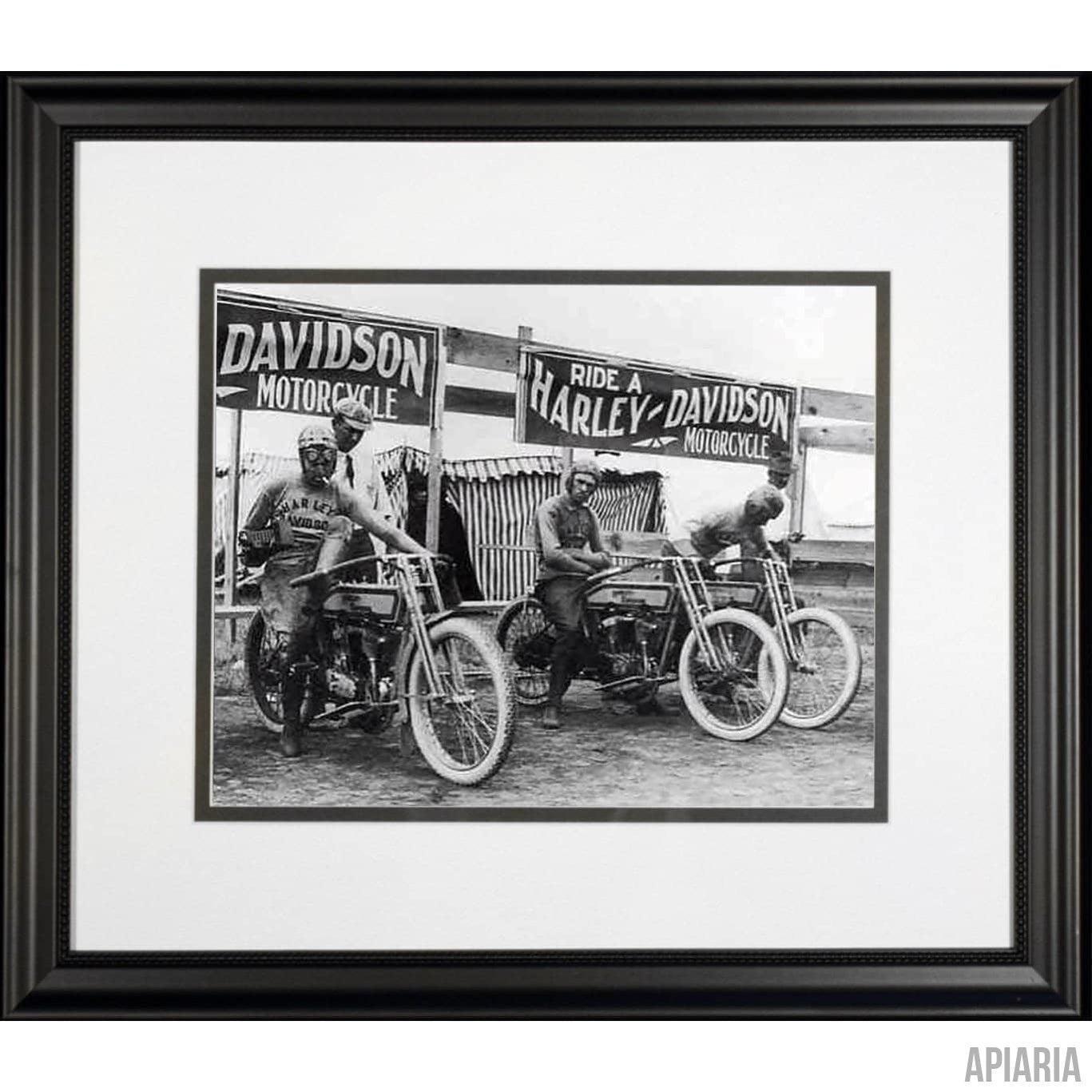 Harley-Davidson Race Team, c. 1914-Framed Item-Apiaria