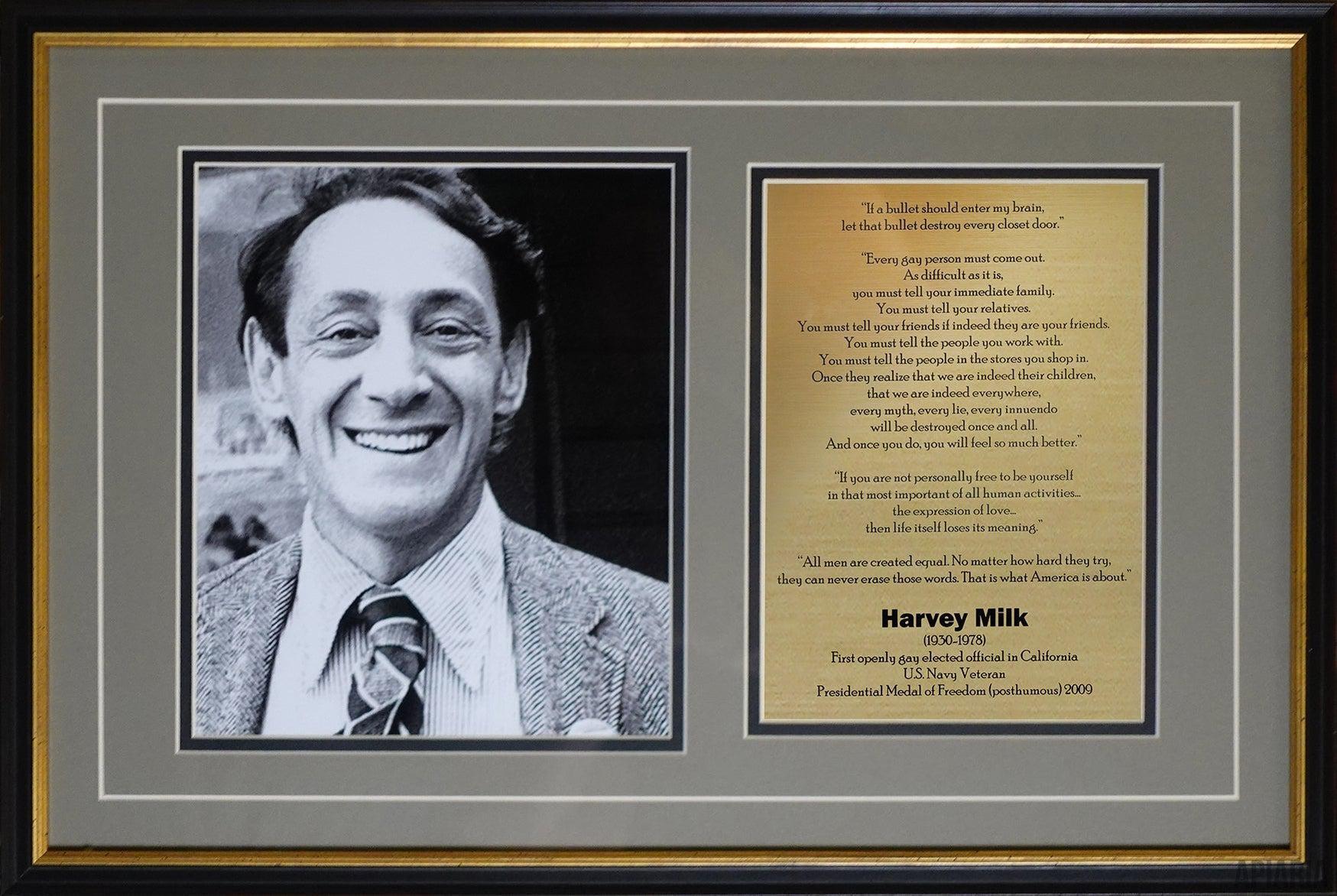 Harvey Milk Commemorative-Framed Item-Apiaria