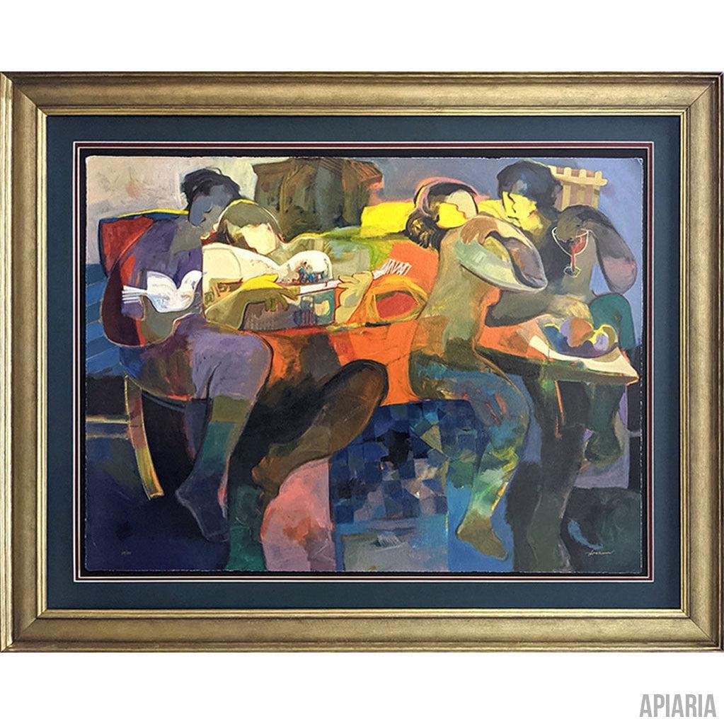 Hessam Abrishami "Ocean Park"-Framed Art-Apiaria