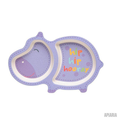 Hippo Shaped Dish Set-Kids-Apiaria