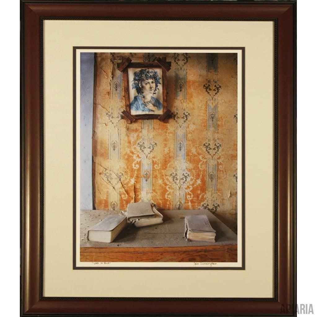 Jim Cunningham "Lady in Blue"-Framed Art-Apiaria