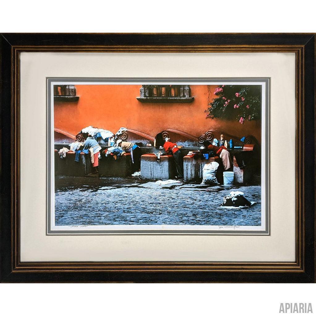 Jim Cunningham "Las Lavadoras"-Framed Art-Apiaria