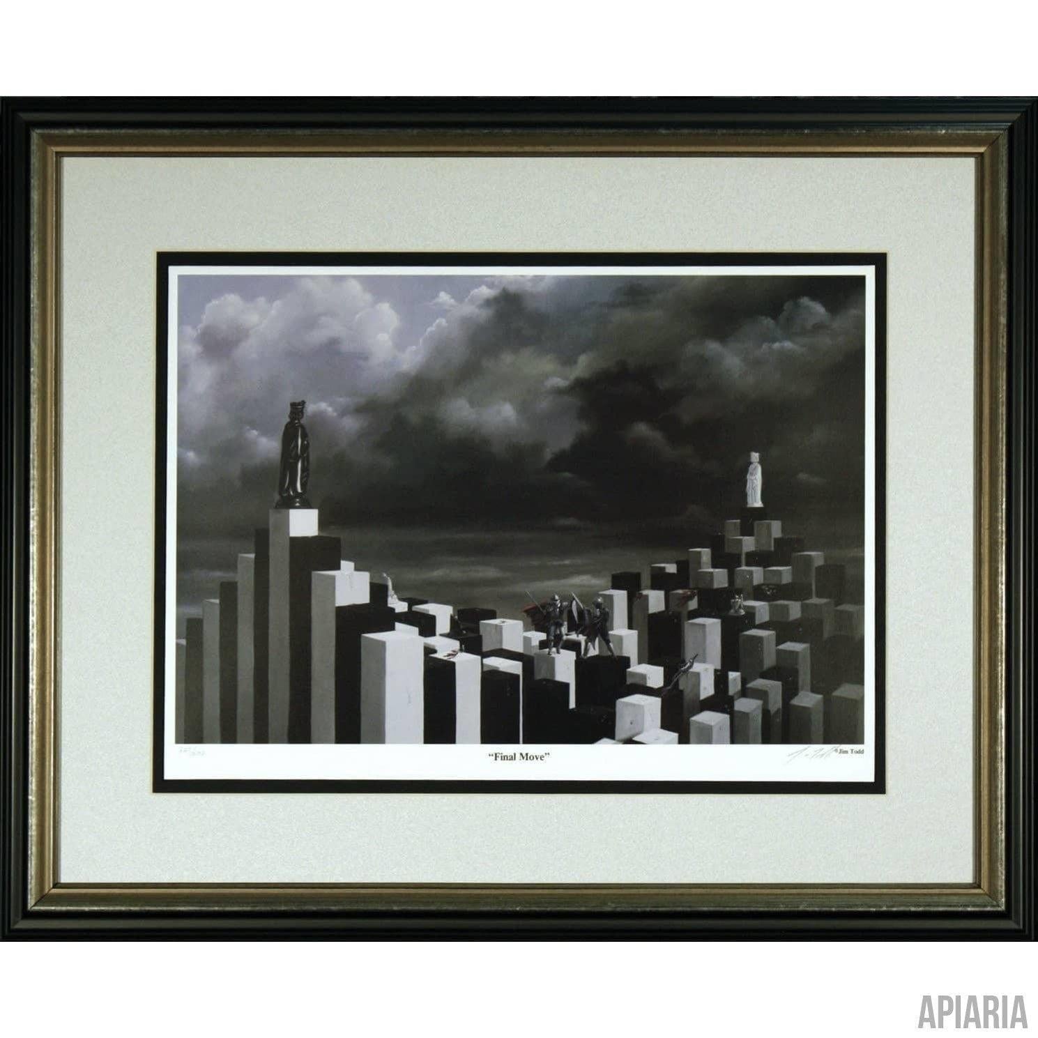 Jim Todd "Final Move"-Framed Art-Apiaria