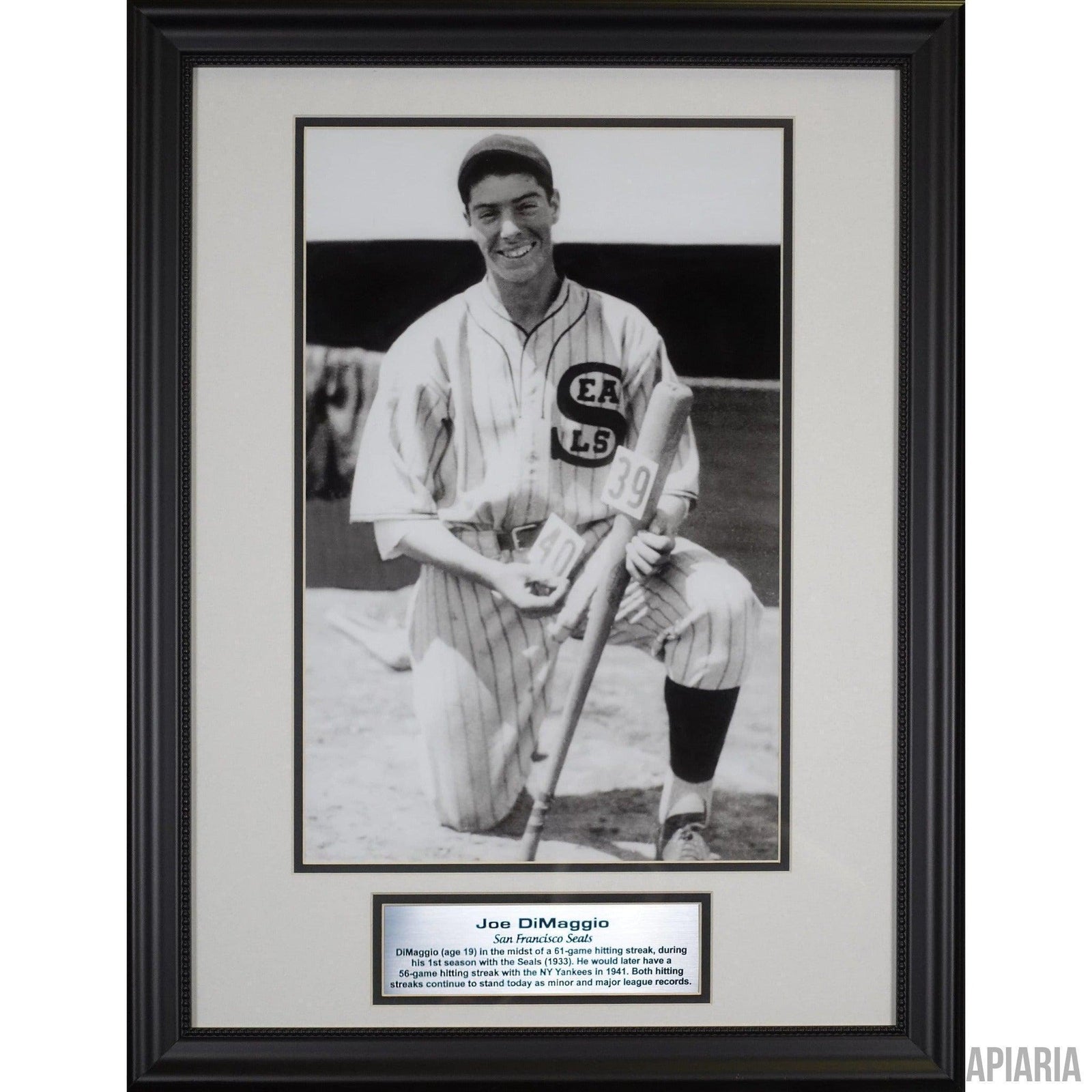Joe DiMaggio: San Francisco Seals-Framed Item-Apiaria