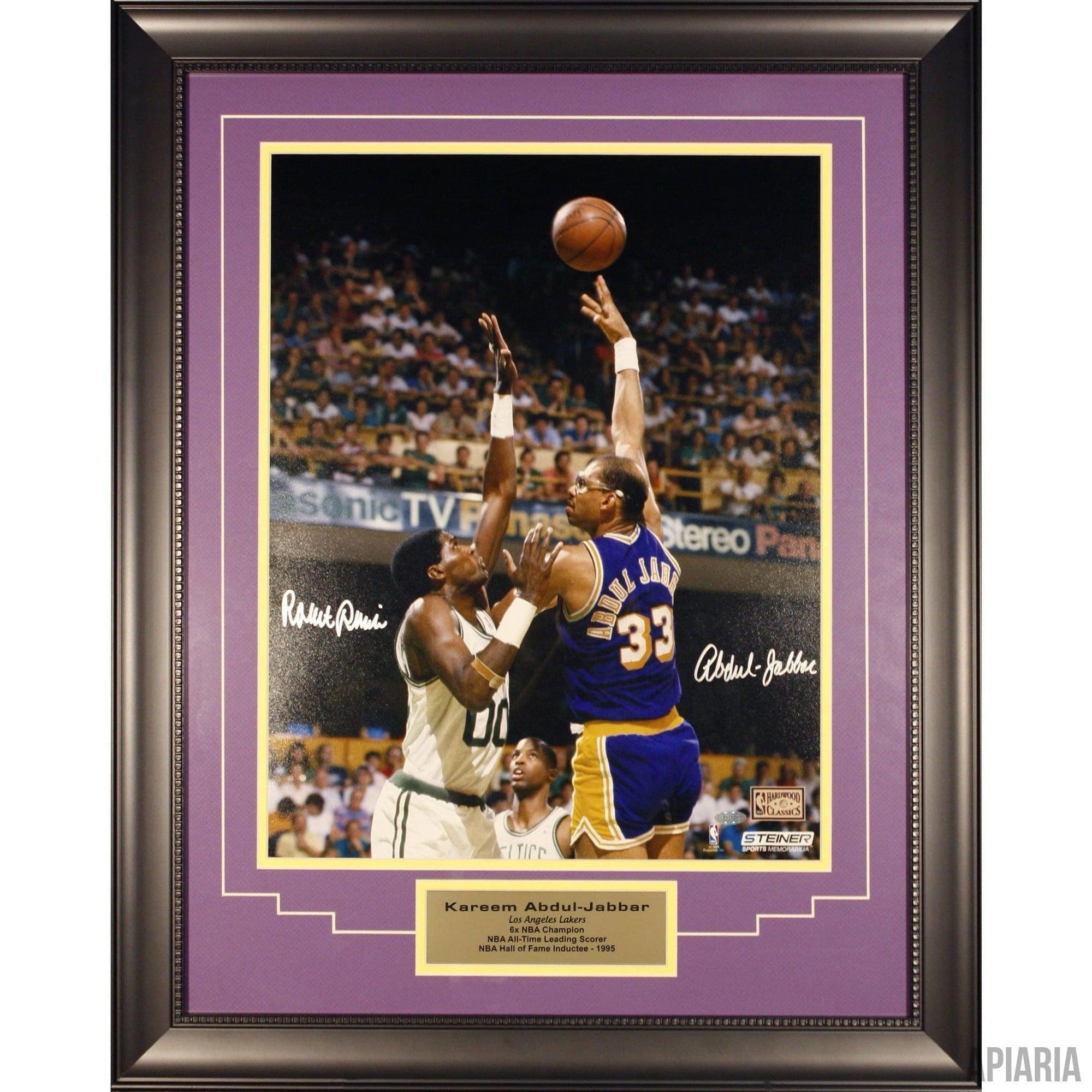 Kareem Abdul-Jabbar & Robert Parish: Autographed By Both-Framed Item-Apiaria