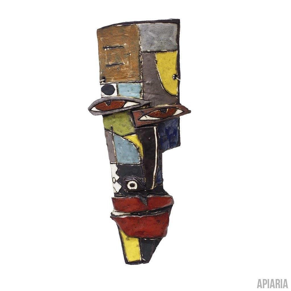 Kimmy Cantrell "Cezanne" Original Ceramic Wall Sculpture-Sculpture-Apiaria