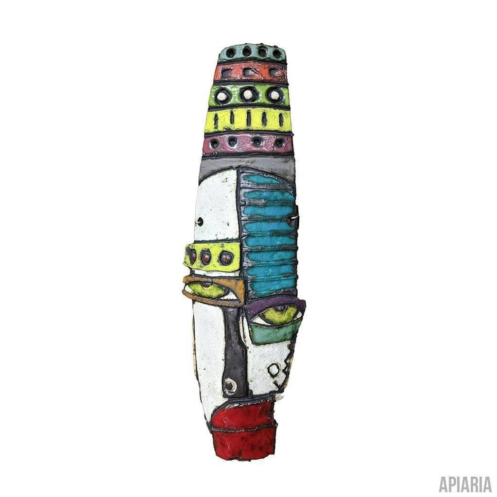 Kimmy Cantrell "Egyptian" Original Ceramic Wall Sculpture-Sculpture-Apiaria