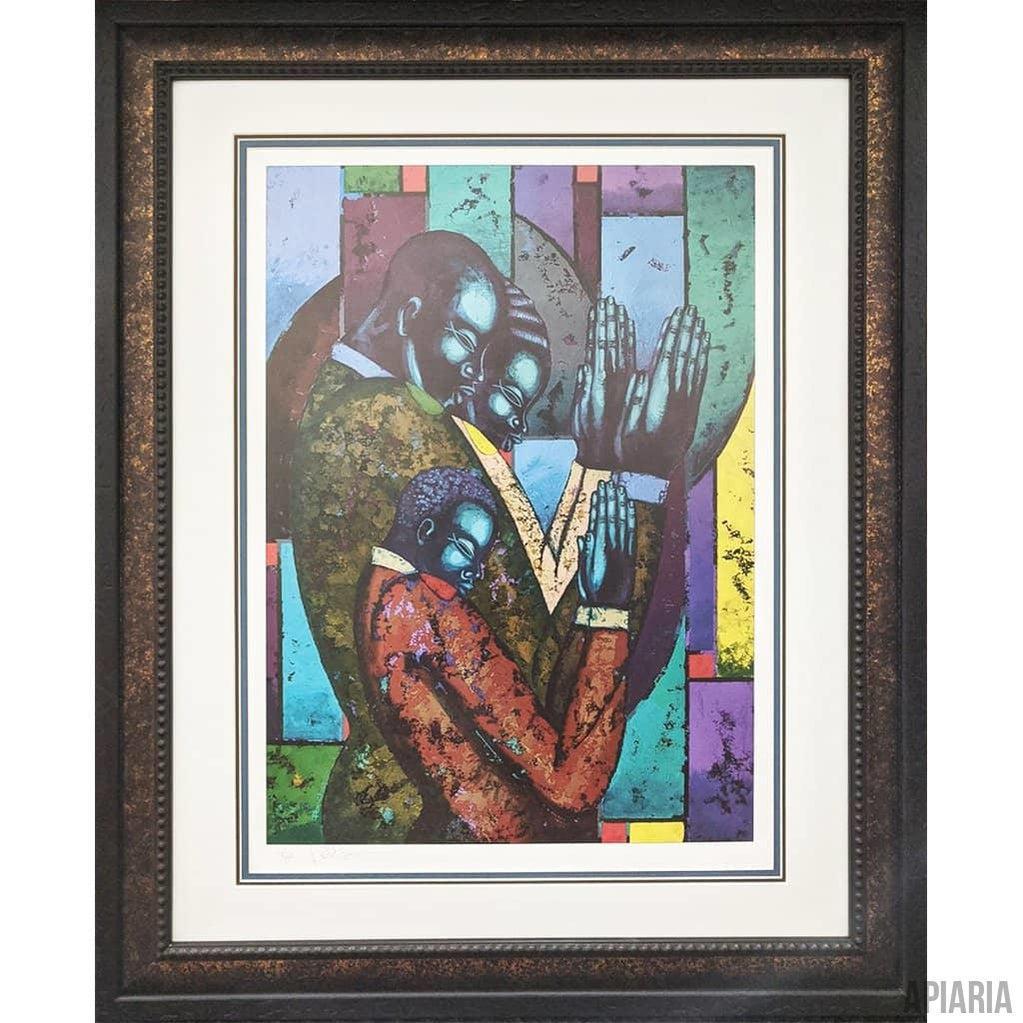 Larry Brown "Faithful Family"-Framed Art-Apiaria