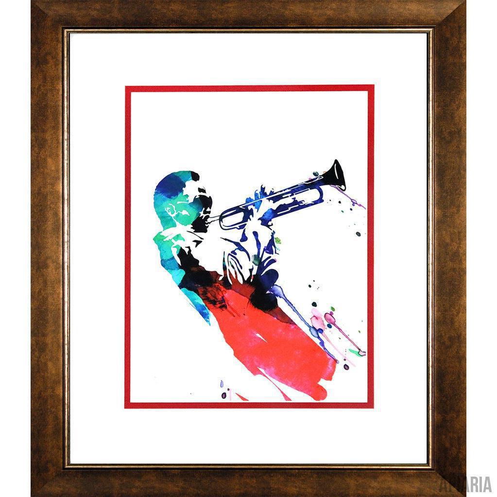 Lora Feldman "Miles Watercolor"-Framed Art-Apiaria