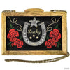 Lucky Star Clutch by Mary Frances, Hand beaded and embroidered-Handbag-Apiaria