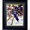 Magic Johnson & Larry Bird "Post Up", Autographed By Both-Framed Item-Apiaria