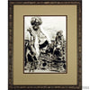 Man & Monkeys, India c. 1880-Framed Item-Apiaria