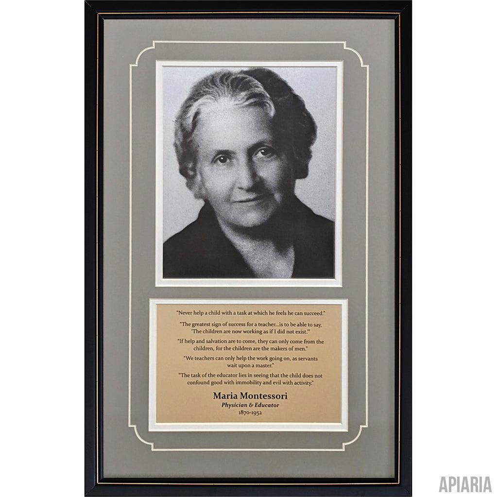 Maria Montessori Commemorative-Framed Item-Apiaria