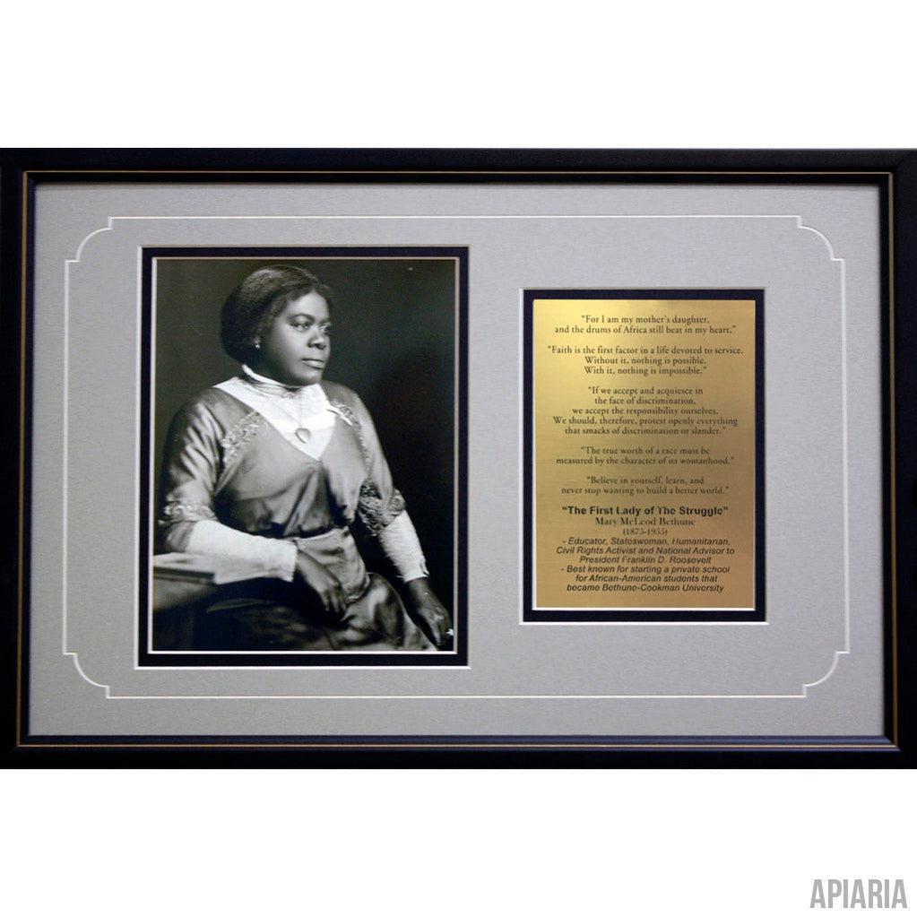 Mary McLeod Bethune Commemorative-Framed Item-Apiaria