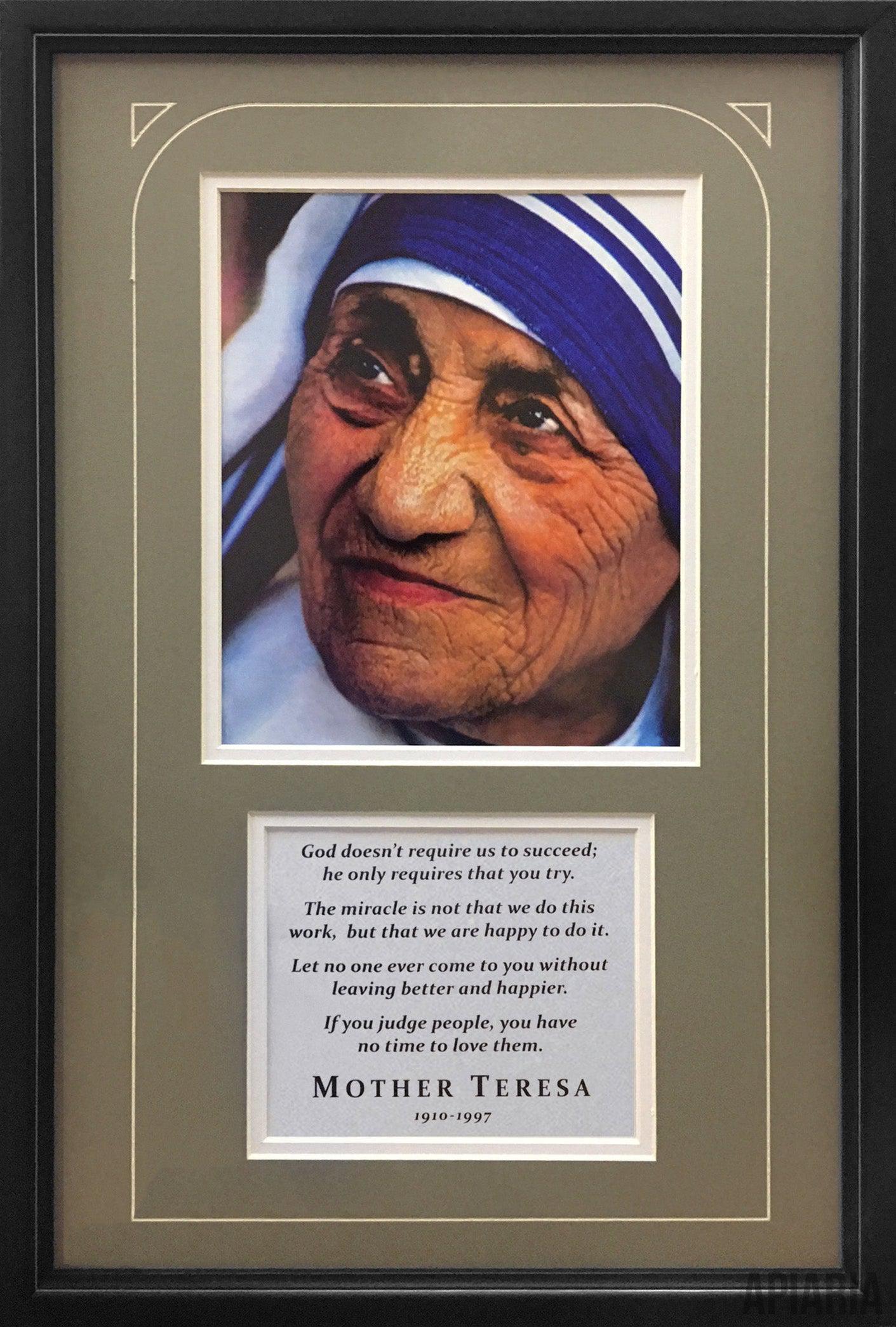 Mother Teresa Commemorative-Framed Item-Apiaria