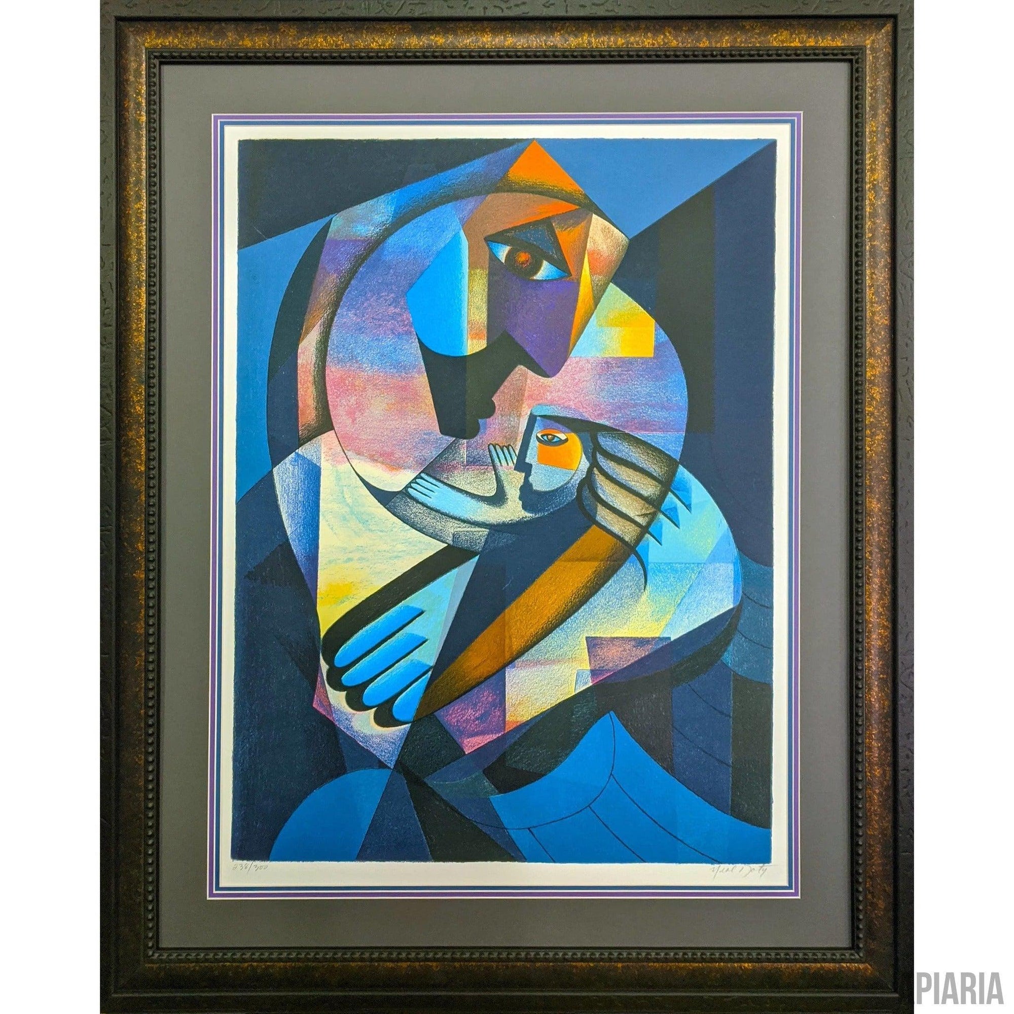 Neal Doty "Mother and Child"-Framed Art-Apiaria