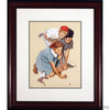 Norman Rockwell "Knuckles Down"-Framed Art-Apiaria