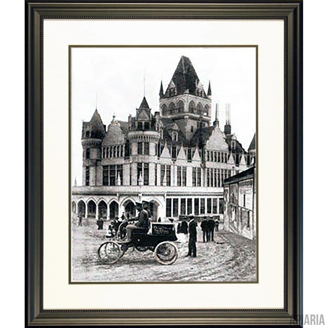 Oldsmobile at the Cliff House, c. 1907-Framed Item-Apiaria