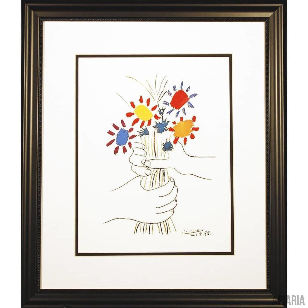 Pablo Picasso "Petite Fleurs"-Framed Art-Apiaria