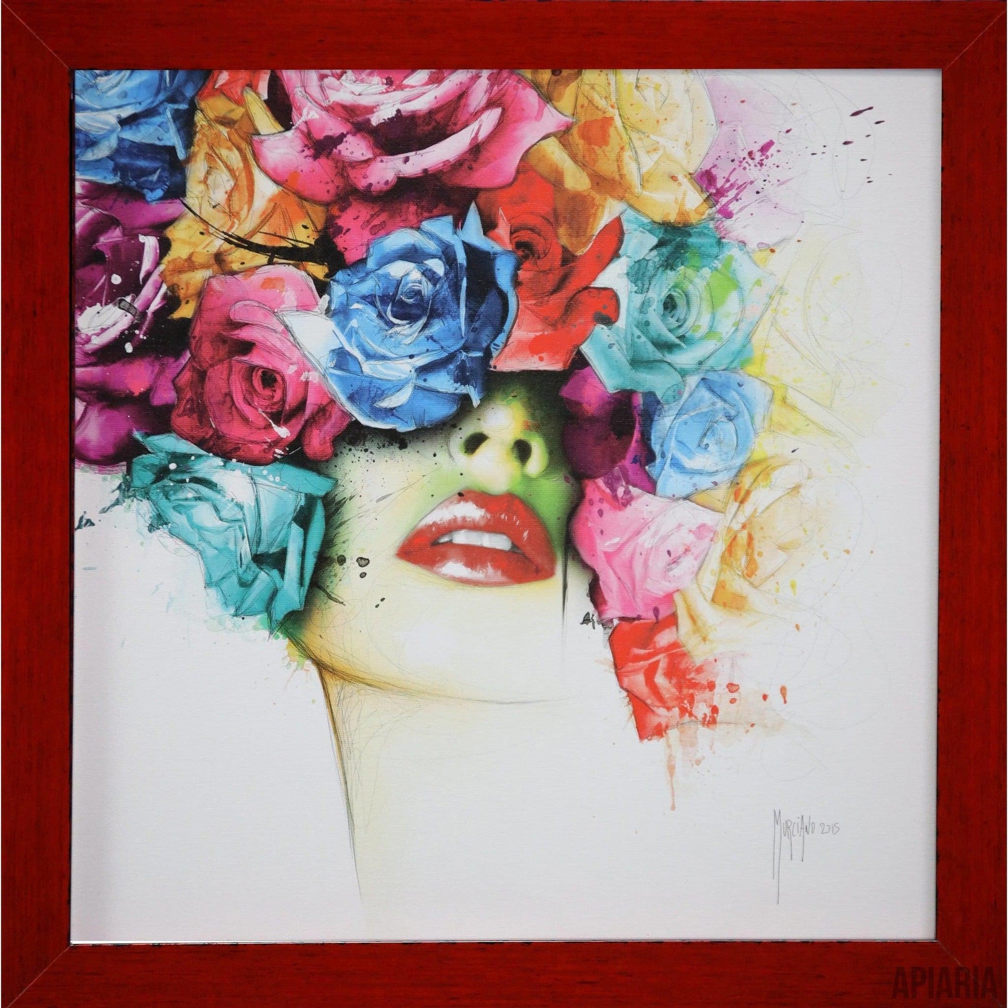 Patrice Murciano "La Vie en Rose"-Framed Art-Apiaria