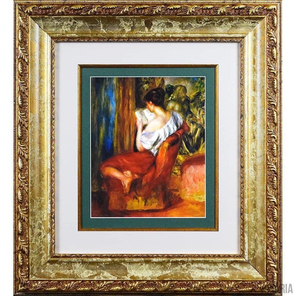 Pierre-Auguste Renoir "Reading Woman"-Framed Art-Apiaria