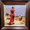 Pino Daeni "Seaside Gathering"-Framed Art-Apiaria