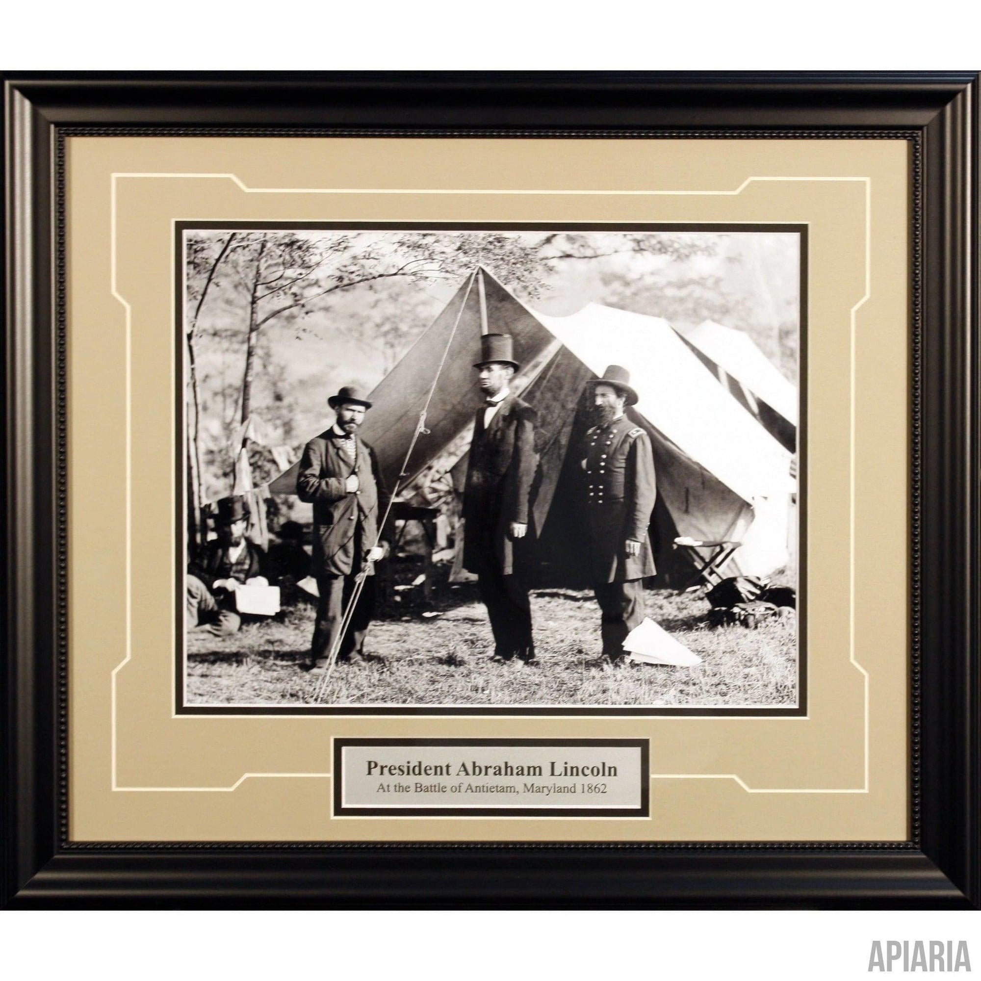 President Lincoln at The Battle of Antietam, 1862-Framed Item-Apiaria