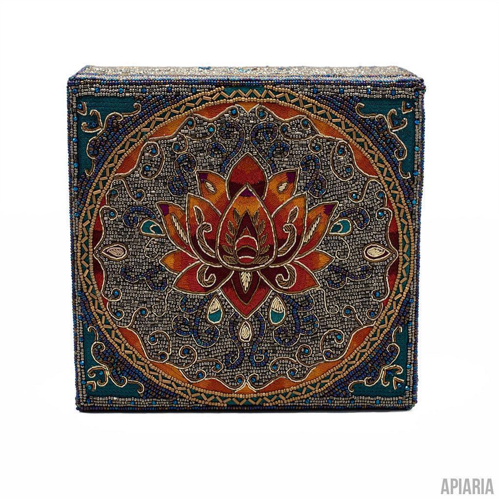 Revival Jewelry Box by Mary Frances, Lotus Flower Design-Home Decor-Apiaria