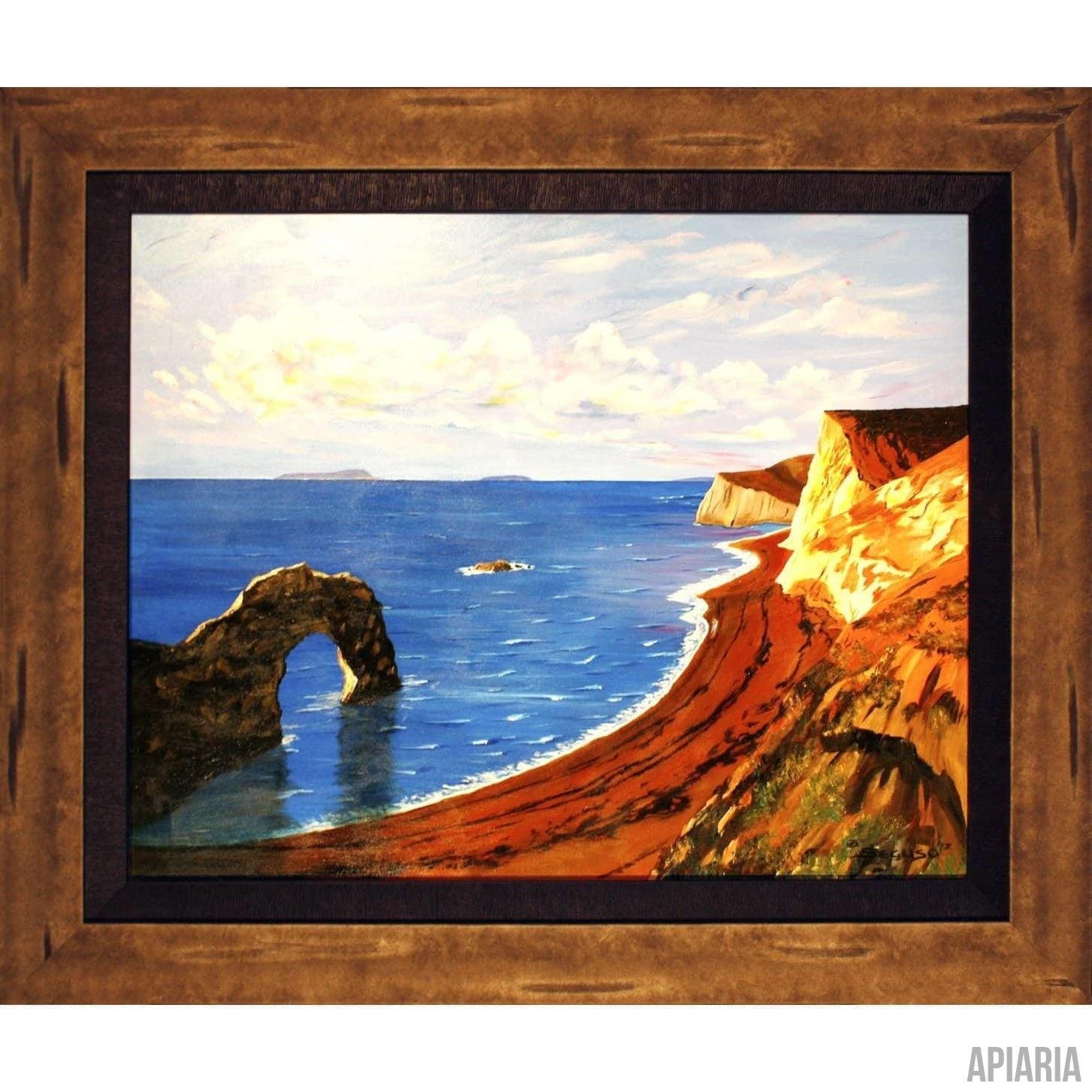 Rick Seguso Original "Beach View"-Framed Art-Apiaria