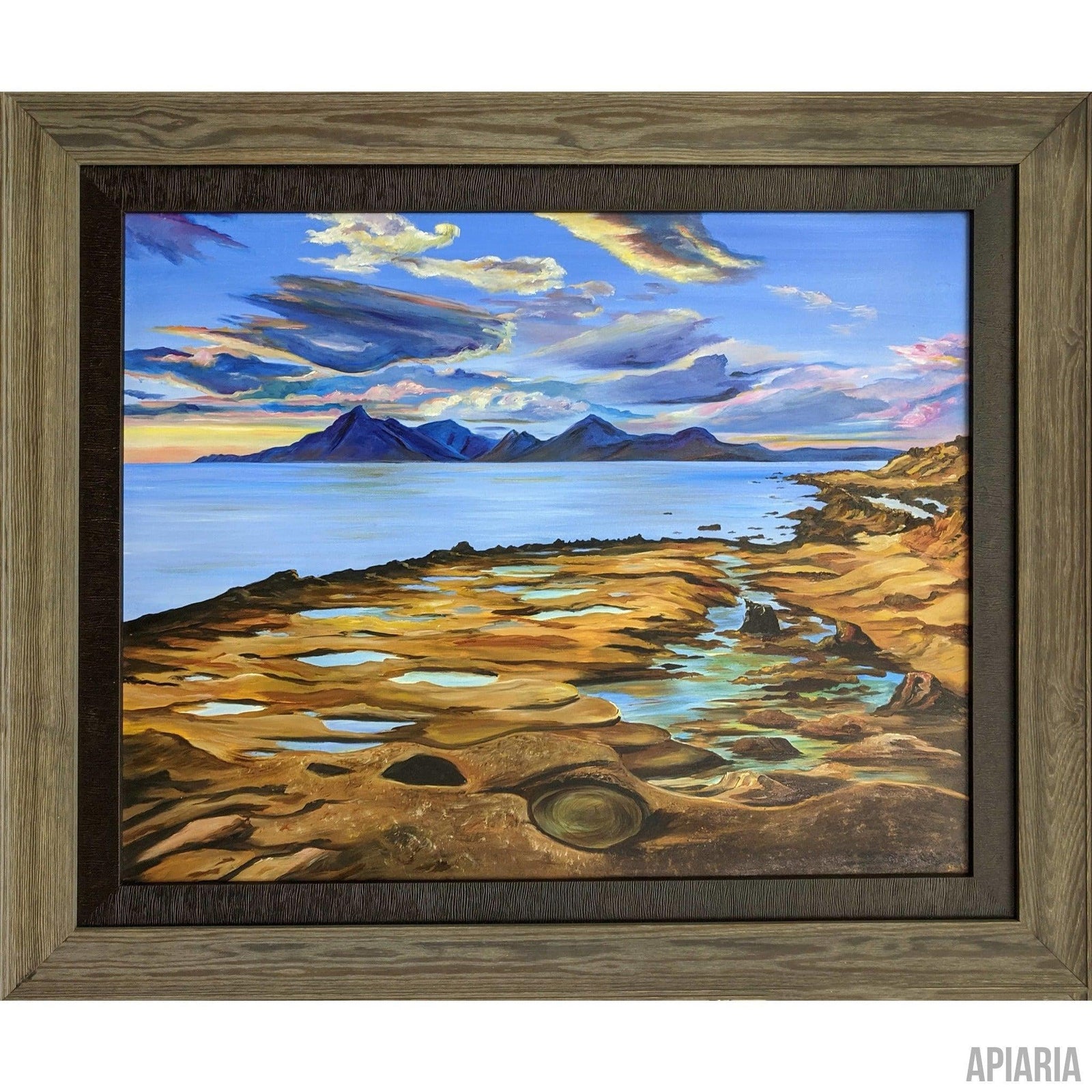 Rick Seguso Original "Low Tide"-Framed Art-Apiaria