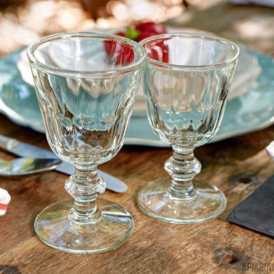 Set of Six Rustic Wine Glasses 5.75oz.-Dining-Apiaria