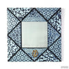 Square Painted Wax Cloth Mirror-Mirror-Apiaria