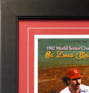 St. Louis Cardinals 1982 World Series Champions Autgraphed by 15-Framed Item-Apiaria
