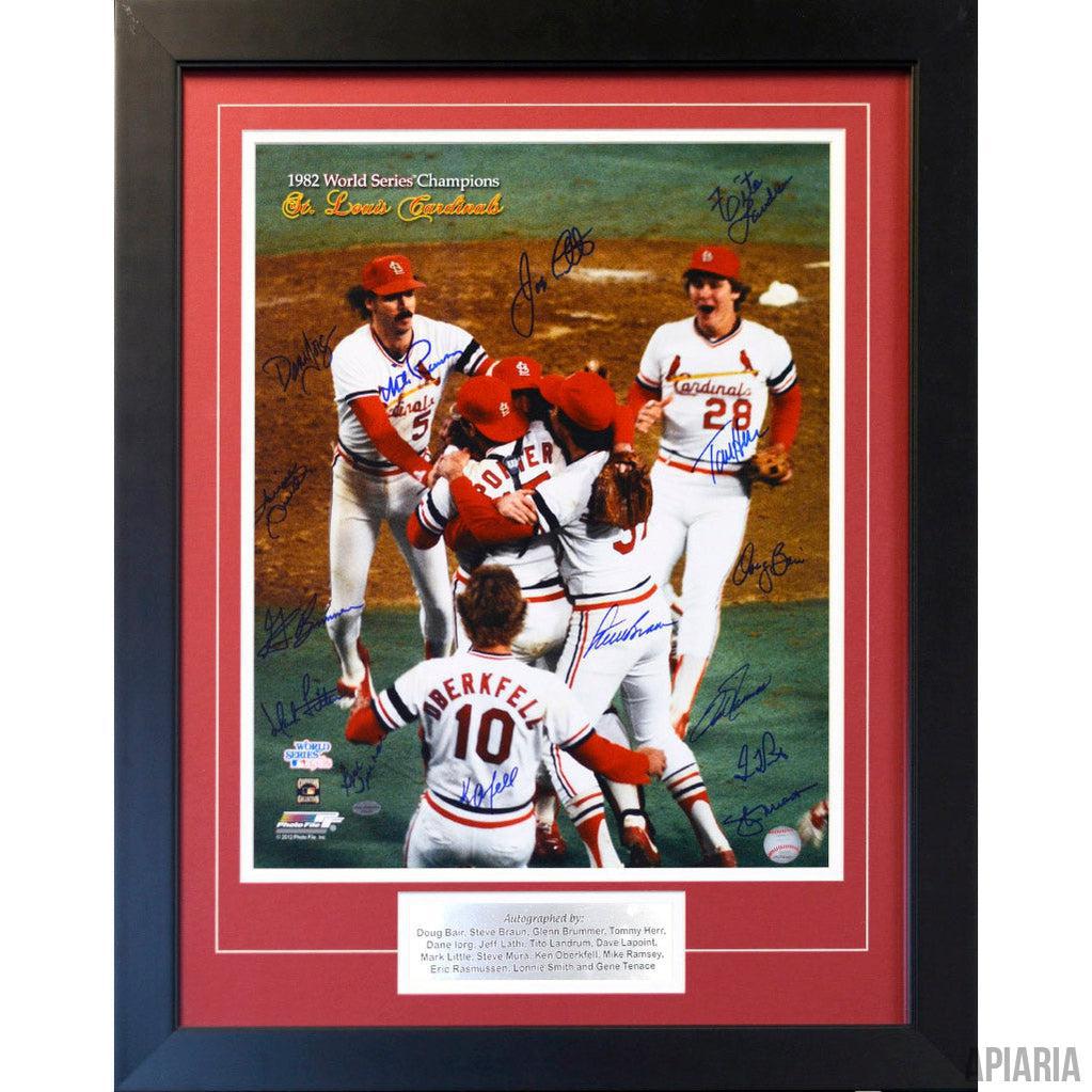 St. Louis Cardinals 1982 World Series Champions Autgraphed by 15